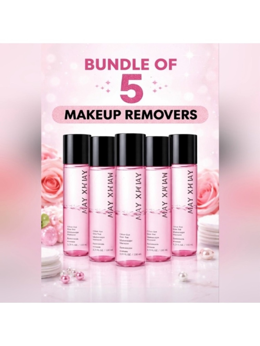 Mary Kay Oil free eye Makeup Remover Bundle of 5